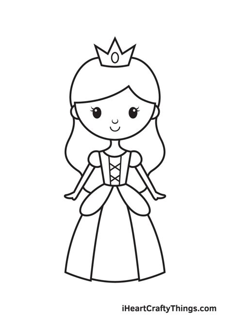 easy princess drawing